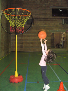 Kid Playing Basketball Image